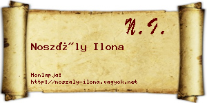 Noszály Ilona névjegykártya